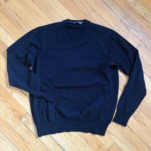 Men’s L Jeremy Argyle NYC Navy V Neck Sweater